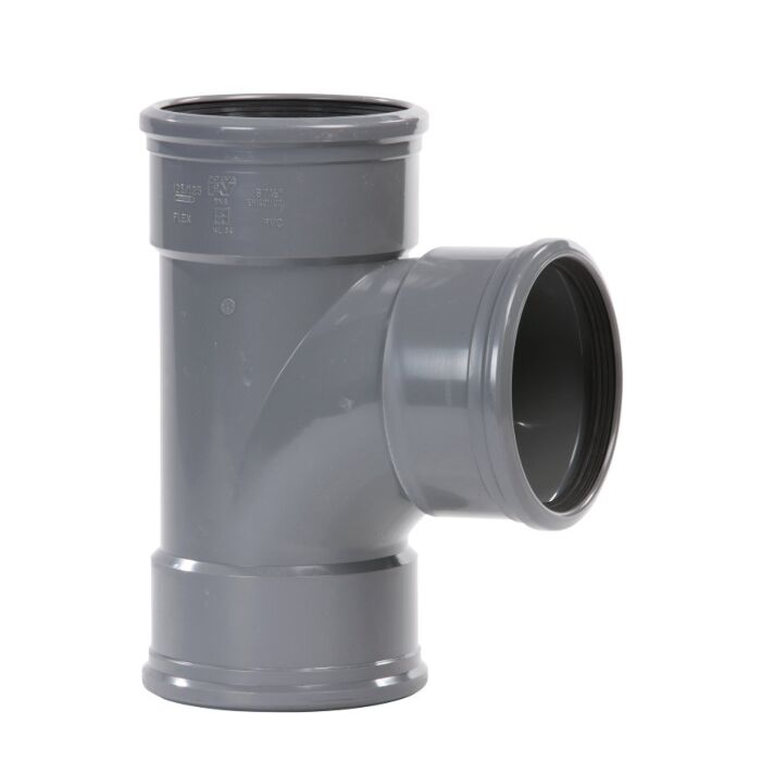 T-stuk 125 90gr 3x manchet