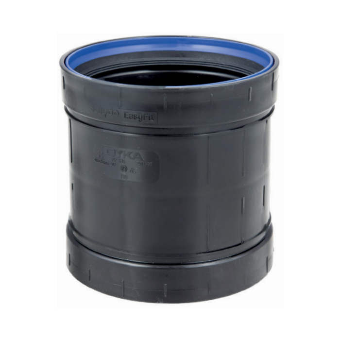 PP schuifmof zwart 50 mm