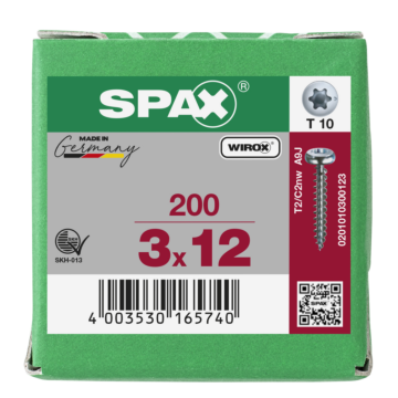 Spax spaanplaatschroeven T-STAR cilinderkop verzinkt voldraad