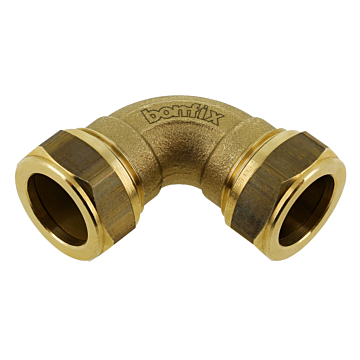 Bonfix messing bocht 90 graden 2 x knel