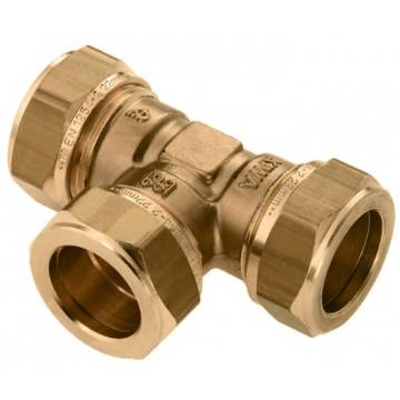 Bonfix messing T-stuk 90&ordm; 3 x knel  